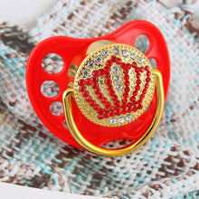 Load image into Gallery viewer, Novelty Baby Pacifier With Bling Bling Effect Orthodontic Pacifier For Newborns Non-Toxic Teat Unique Shower Gift