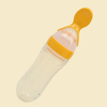Load image into Gallery viewer, 90ML Lovely Safety Infant Baby Silicone Feeding With Spoon Feeder Food Rice Cereal Bottle For Best Gift