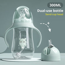 Load image into Gallery viewer, Baby bottles Drinking Cup Feeding Bottle Wide-Caliber Multifunctional Drinking Milk Drinking Water Dual-use Bottle BPA Free
