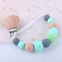 Load image into Gallery viewer, Pacifier Clip Baby Silicone Teething Beads Paci Holder Soothie Clips Teether Toy Chewbeads Baby Birthday Shower Gift
