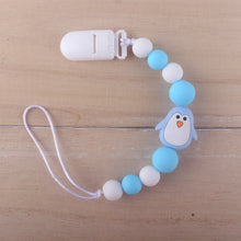 Load image into Gallery viewer, Cute BPA Free Silicone Animal Pendant Pacifier Clips Chain Nipple Holder for Infant Baby Shower Gift
