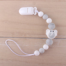 Load image into Gallery viewer, Cute BPA Free Silicone Animal Pendant Pacifier Clips Chain Nipple Holder for Infant Baby Shower Gift
