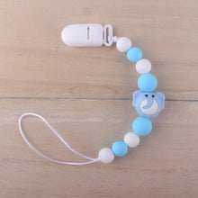 Load image into Gallery viewer, Cute BPA Free Silicone Animal Pendant Pacifier Clips Chain Nipple Holder for Infant Baby Shower Gift
