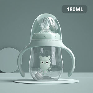 Baby bottles Drinking Cup Feeding Bottle Wide-Caliber Multifunctional   Drinking Milk Drinking Water Dual-use Bottle BPA Free