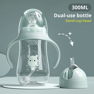 Baby bottles Drinking Cup Feeding Bottle Wide-Caliber Multifunctional   Drinking Milk Drinking Water Dual-use Bottle BPA Free